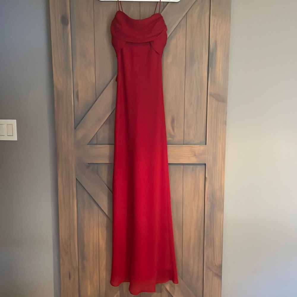 Betsy & Adam red dress